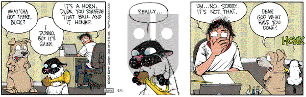 Get Fuzzy on Monday September 1, 2003 Comic Strip