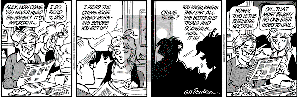 Doonesbury on Monday June 24, 2002 Comic Strip