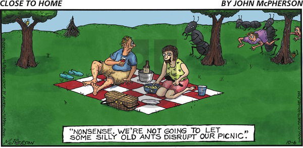 Close to Home on Sunday October 6, 2024 Comic Strip