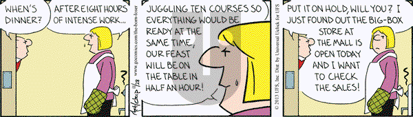 The Born Loser on Thursday November 28, 2013 Comic Strip