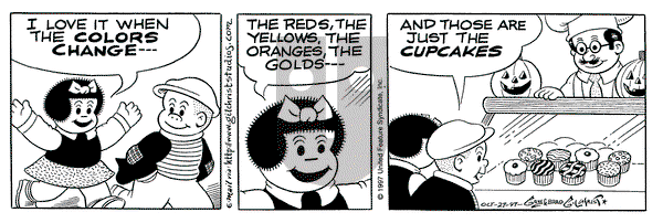 Nancy on Monday October 27, 1997 Comic Strip