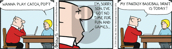 The Born Loser on Saturday April 2, 2016 Comic Strip