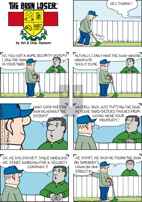 The Born Loser on Sunday May 19, 2013 Comic Strip