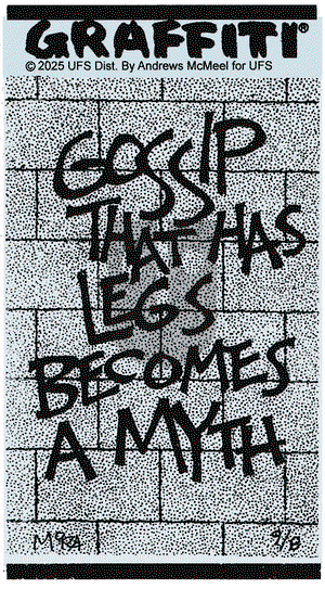 Graffiti on Monday September 8, 2025 Comic Strip