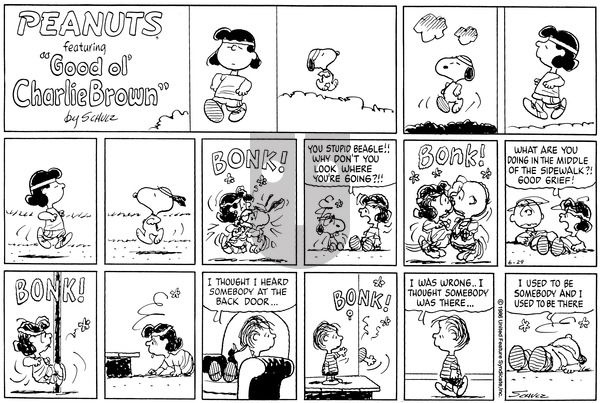 Peanuts on Sunday June 29, 1986 Comic Strip