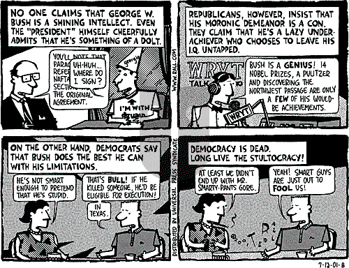 Ted Rall on Saturday July 14, 2001 Comic Strip