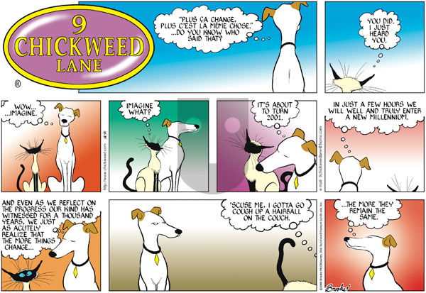 9 Chickweed Lane on Sunday December 31, 2000 Comic Strip