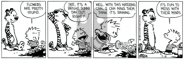 Calvin and Hobbes on Friday July 18, 1986 Comic Strip