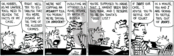 Calvin and Hobbes on Saturday December 13, 2014 Comic Strip