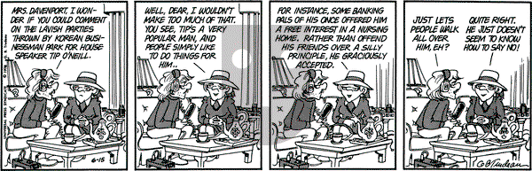 Doonesbury on Thursday June 15, 1978 Comic Strip