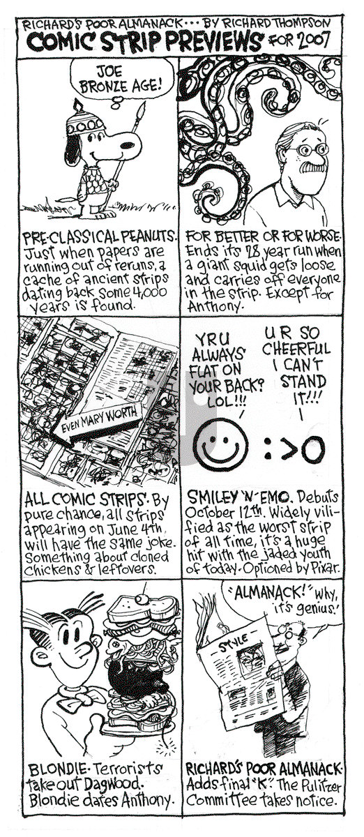 Richard's Poor Almanac on Wednesday March 5, 2025 Comic Strip
