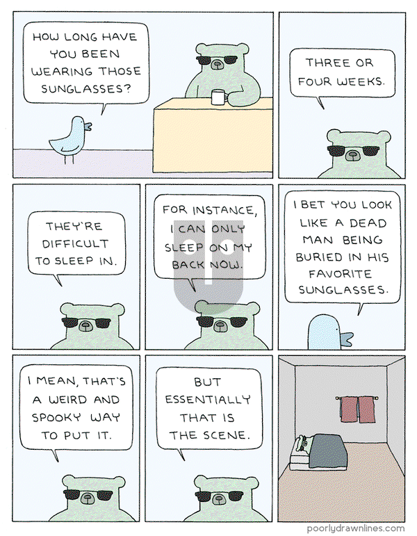 Poorly Drawn Lines on Wednesday October 30, 2019 Comic Strip