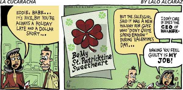 La Cucaracha on Tuesday March 24, 2009 Comic Strip