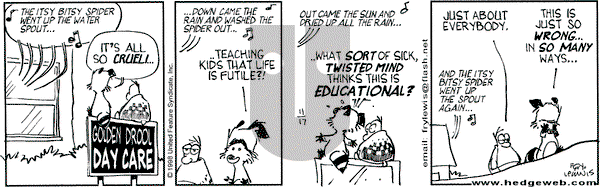 Over the Hedge on Tuesday November 17, 1998 Comic Strip