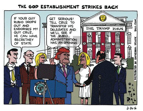 Ted Rall on Friday February 26, 2016 Comic Strip