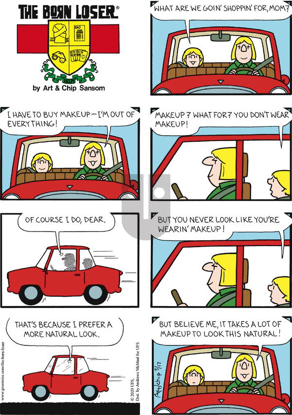 The Born Loser on Sunday May 17, 2020 Comic Strip