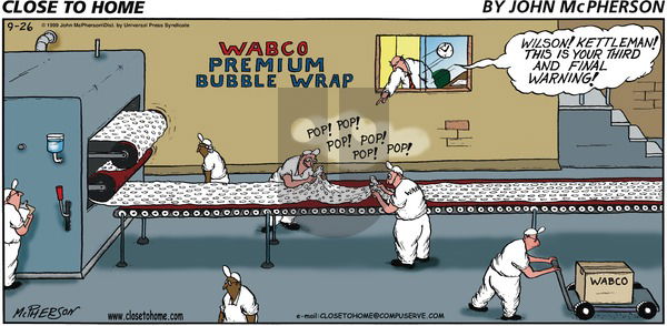 Close to Home on Wednesday April 19, 2000 Comic Strip