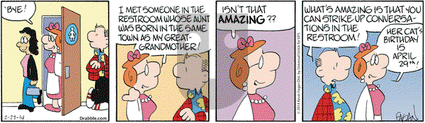 Drabble on Thursday February 27, 2014 Comic Strip