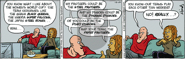 Cleats on Friday October 10, 2003 Comic Strip