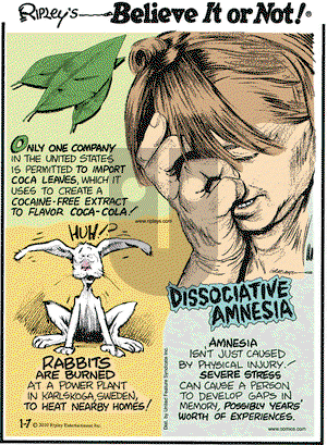Ripley's Believe It or Not - Thursday January 7, 2010 Comic Strip