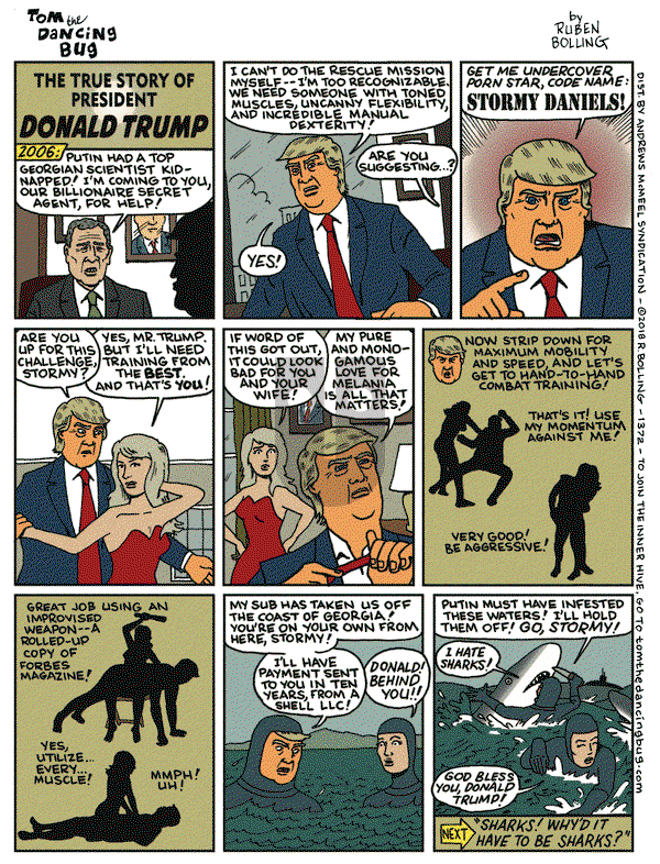 Tom the Dancing Bug on Friday January 26, 2018 Comic Strip