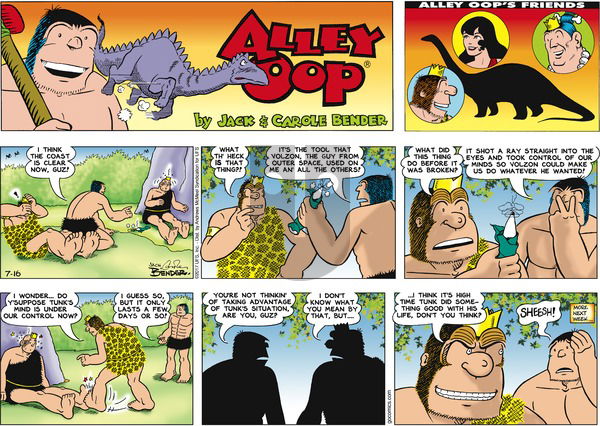 Alley Oop on Sunday July 16, 2017 Comic Strip