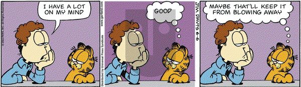 Garfield - Thursday June 6, 2002 Comic Strip