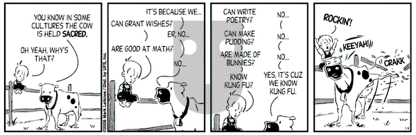 Cow and Boy Classics - Wednesday January 16, 2013 Comic Strip