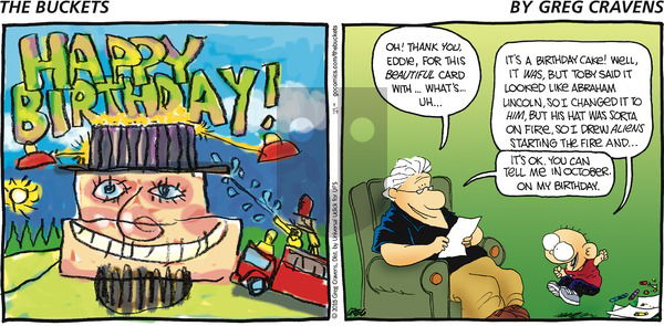 The Buckets on Sunday April 19, 2015 Comic Strip