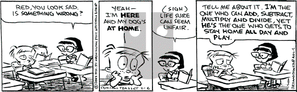 Red and Rover on Sunday February 8, 2004 Comic Strip