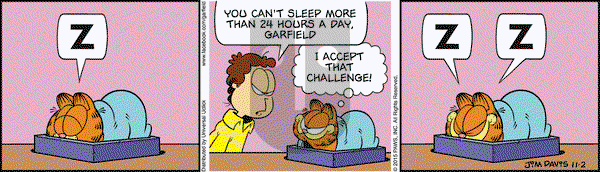 Garfield on Monday November 2, 2015 Comic Strip