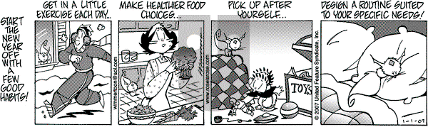 Rose is Rose on Monday January 1, 2007 Comic Strip