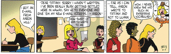 Luann on Monday February 7, 2005 Comic Strip