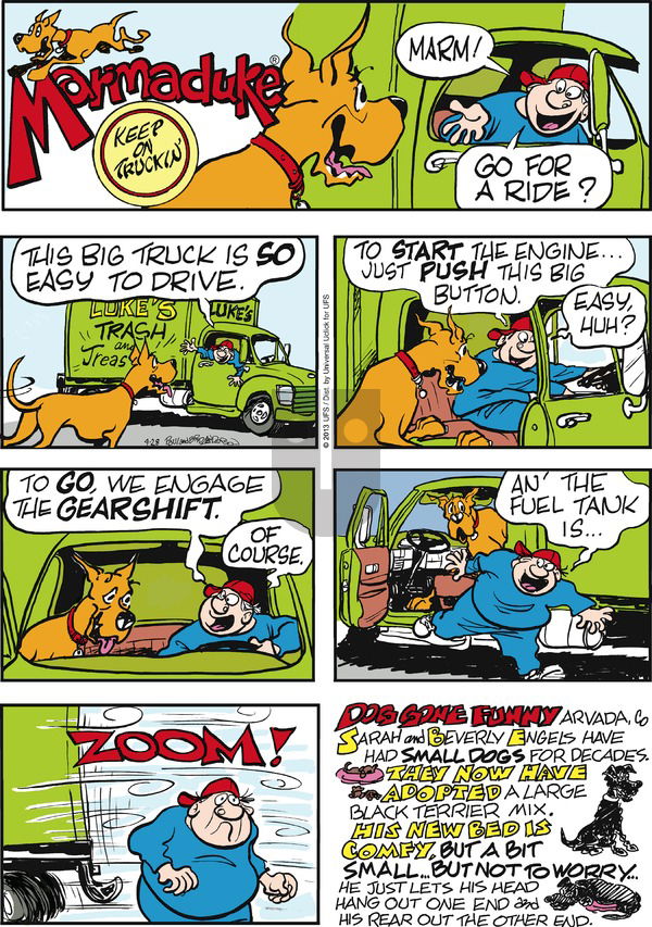 Marmaduke on Sunday April 28, 2013 Comic Strip