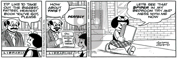 Nancy on Friday February 17, 2006 Comic Strip