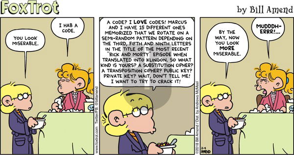 FoxTrot on Sunday February 4, 2018 Comic Strip