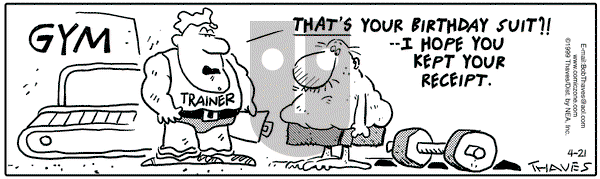 Frank and Ernest on Sunday July 25, 1999 Comic Strip