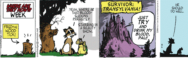 Over the Hedge on Wednesday August 6, 2008 Comic Strip