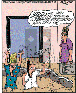 Close to Home on Tuesday September 8, 2015 Comic Strip