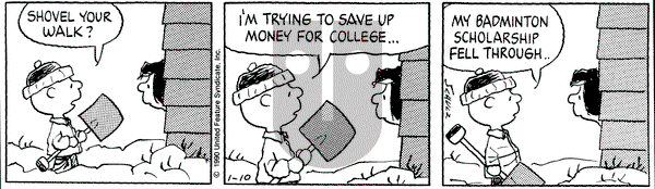 Peanuts on Monday September 24, 1990 Comic Strip