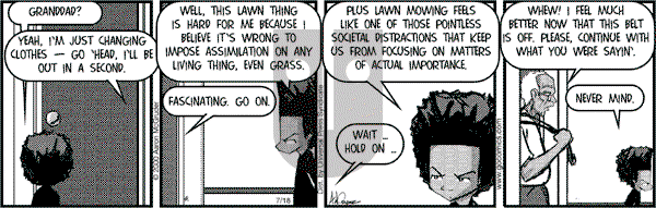 The Boondocks on Tuesday February 18, 2014 Comic Strip