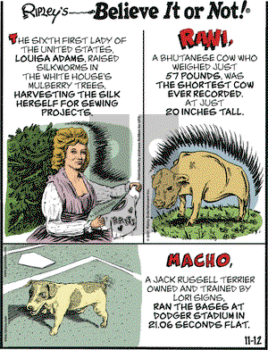 Ripley's Believe It or Not - Friday November 12, 2021 Comic Strip