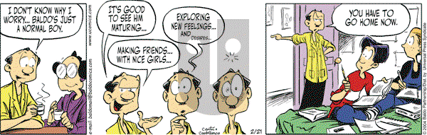 Baldo on Saturday February 21, 2004 Comic Strip