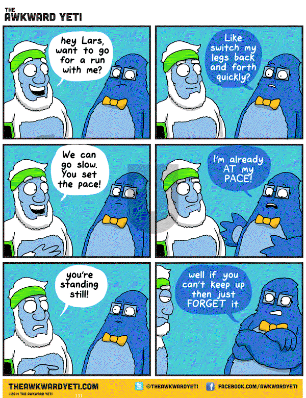 The Awkward Yeti on Tuesday April 14, 2015 Comic Strip