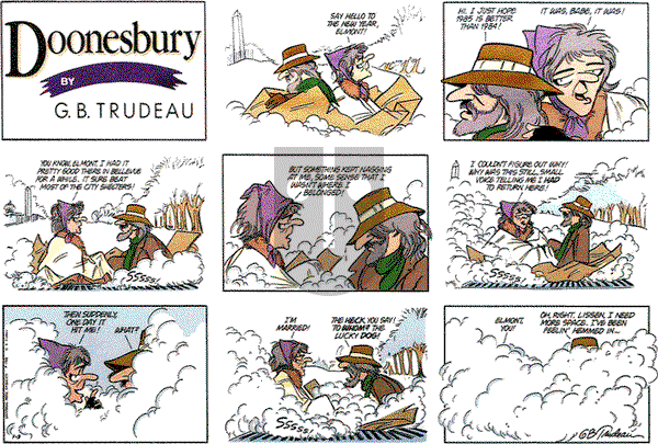 Doonesbury on Sunday January 3, 1988 Comic Strip