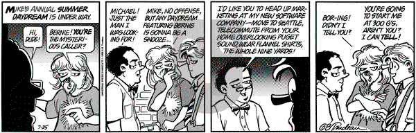 Doonesbury on Tuesday July 25, 1995 Comic Strip