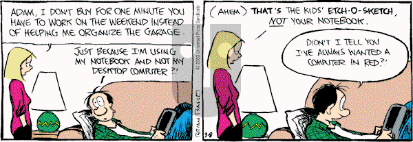 Adam@Home on Saturday March 8, 2003 Comic Strip