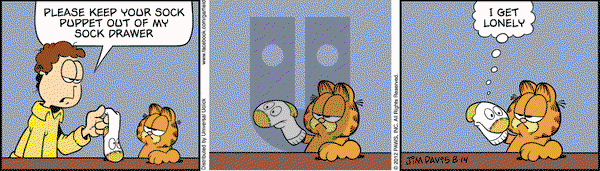 Garfield on Tuesday August 14, 2012 Comic Strip