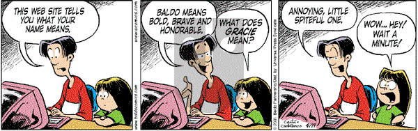 Baldo - Thursday April 19, 2001 Comic Strip