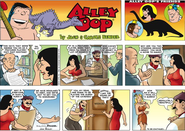 Alley Oop on Sunday September 14, 2014 Comic Strip